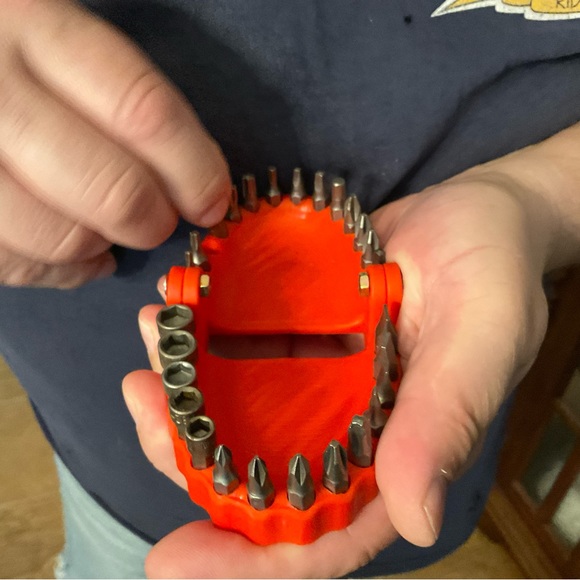 🦷Denture Drill Bit Funny Holder For 1/4” Hex Bits! 💋🤡😂 - Picture 11 of 15